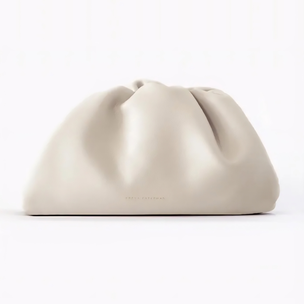 Bone Cloud Pouch Clutch